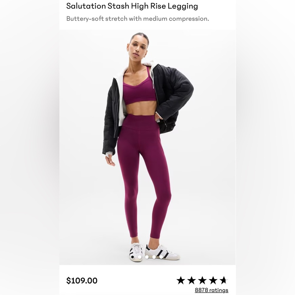 Athleta Salutation Stash High Rise Legging